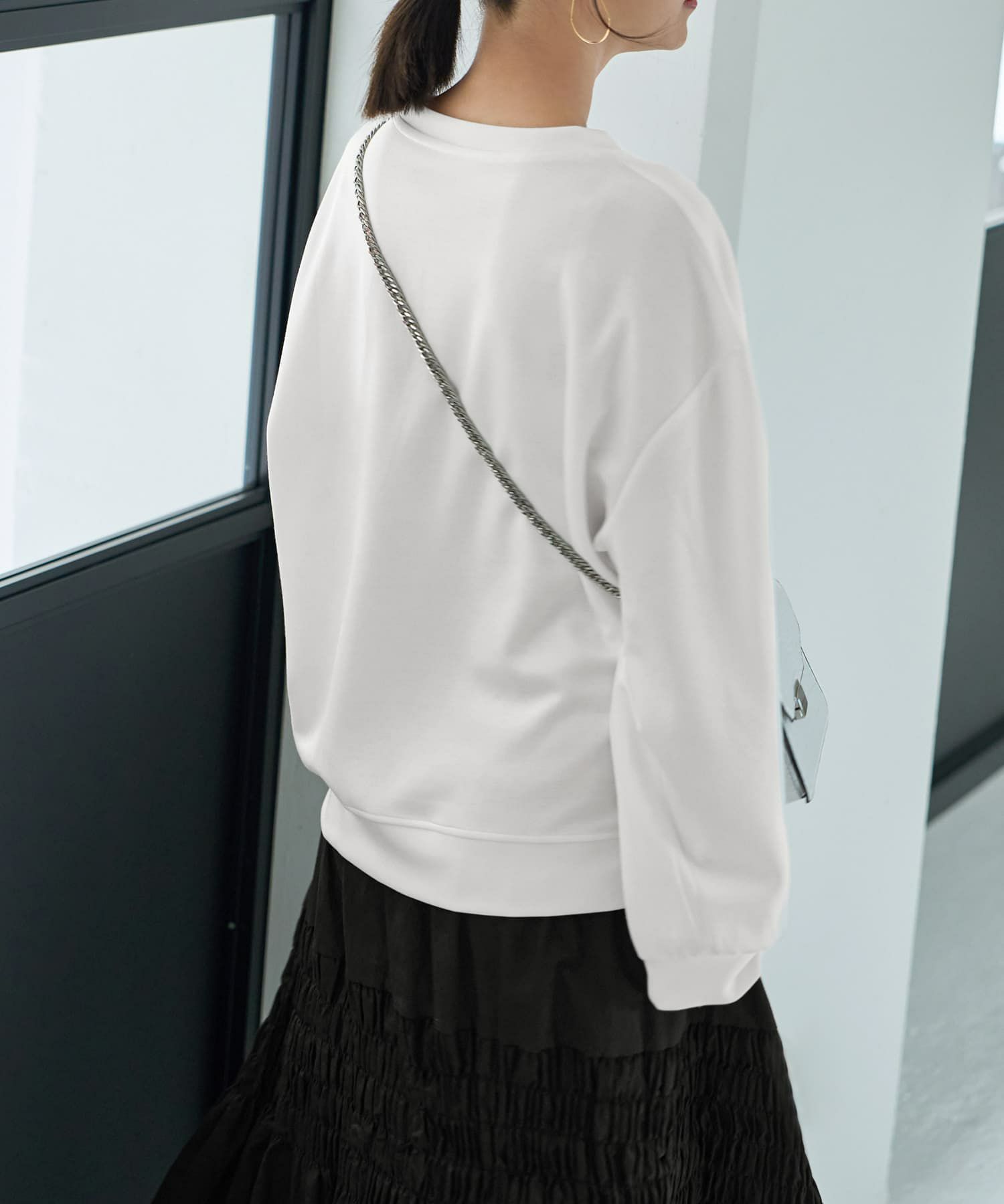 着用イメージ 167cm ホワイト