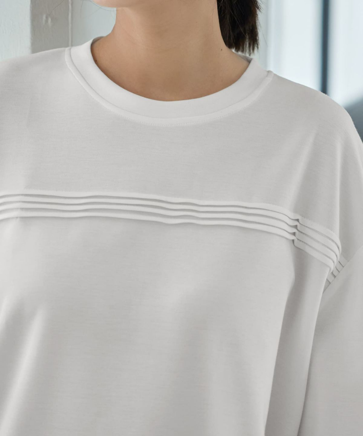 着用イメージ 167cm ホワイト