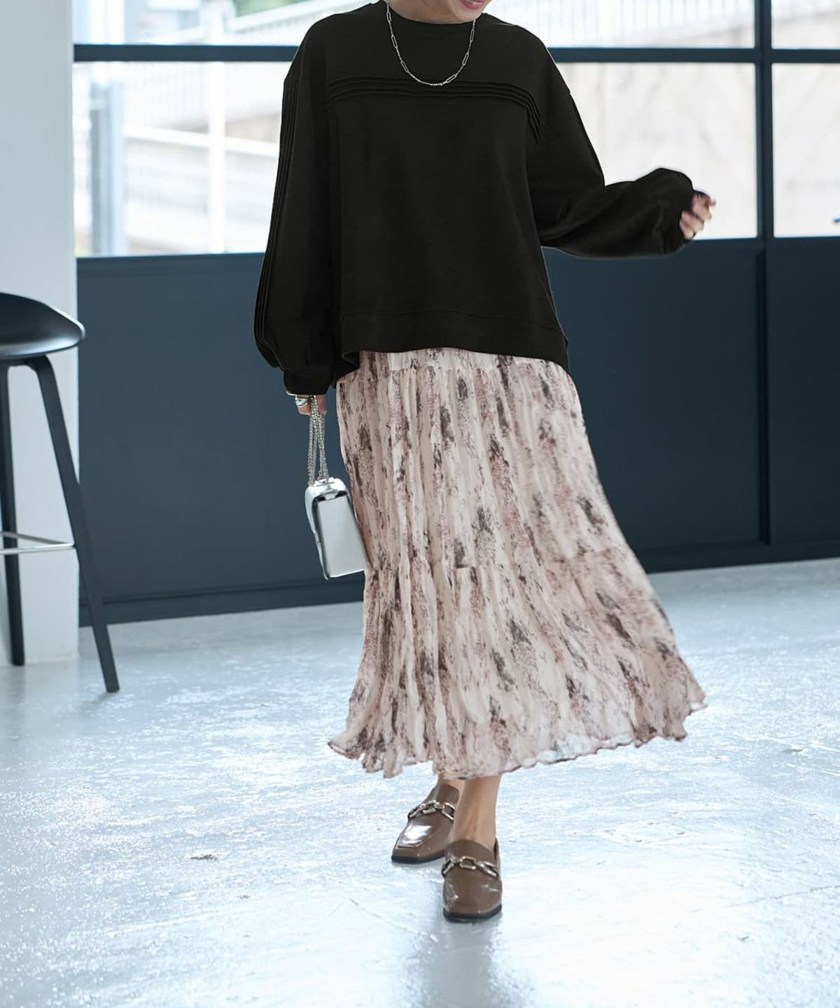 着用イメージ 167cm ブラック