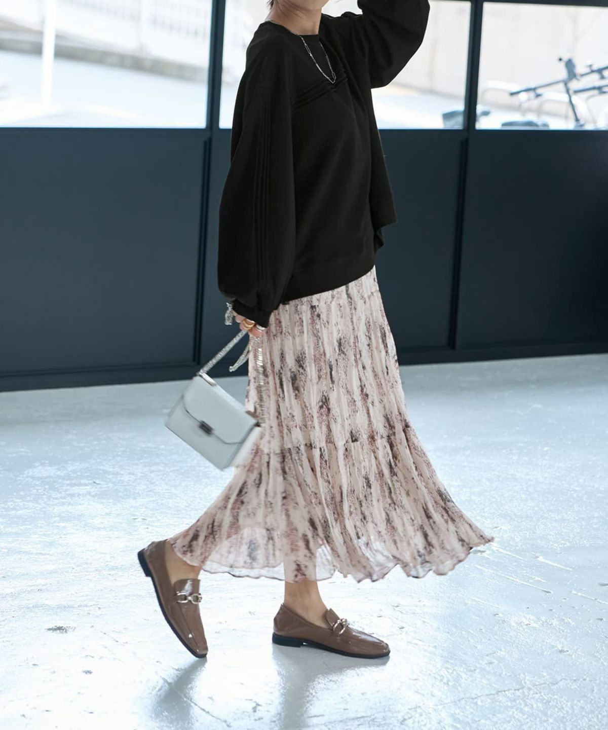 着用イメージ 167cm ブラック