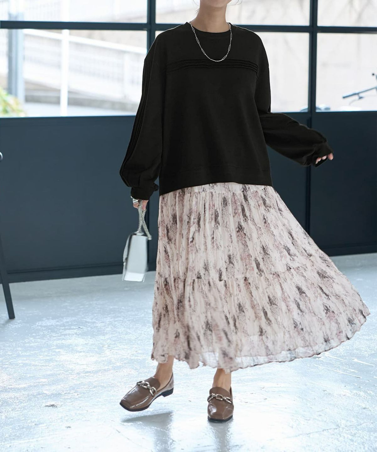 着用イメージ 167cm ブラック