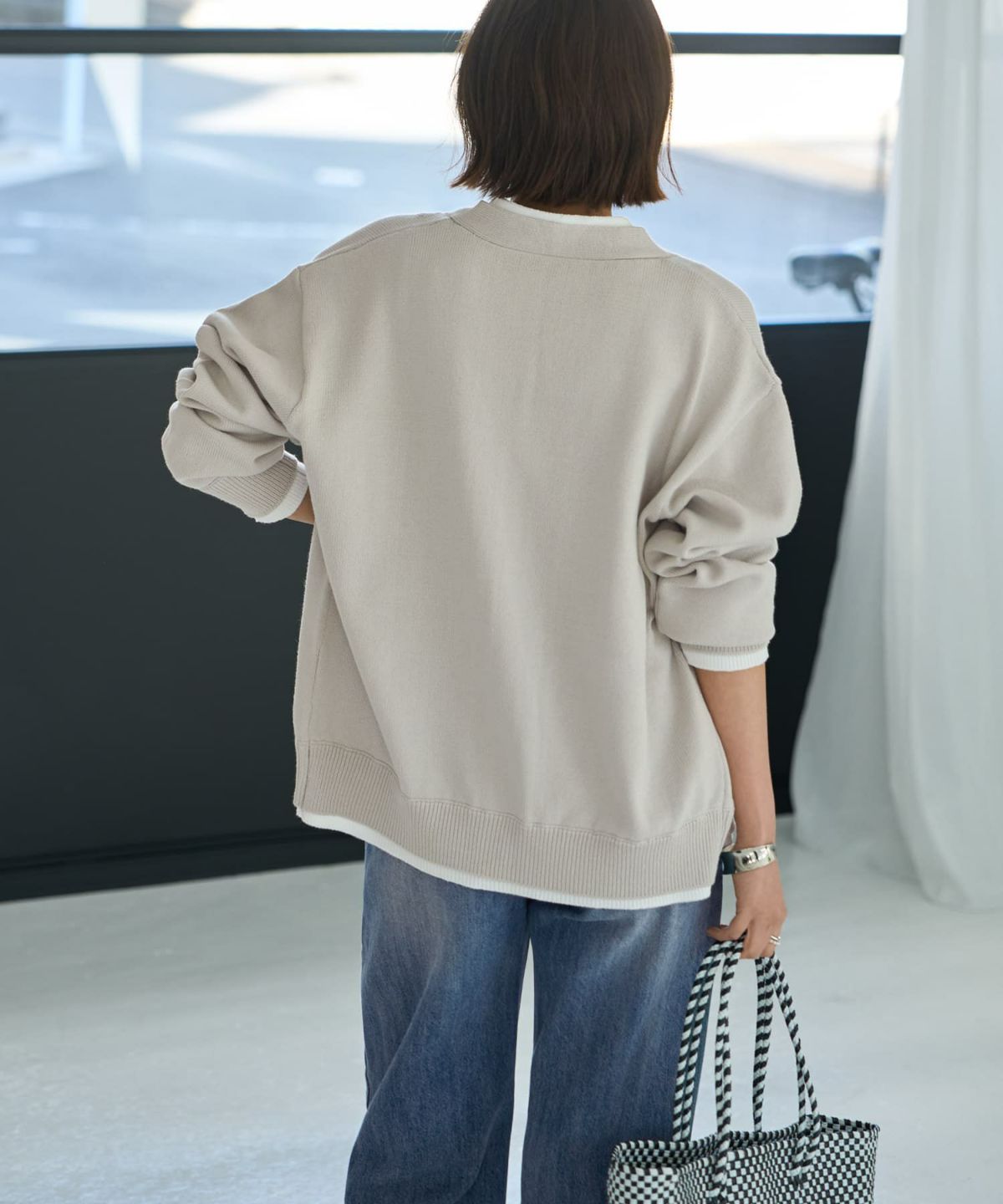 着用イメージ 167㎝　ブライトグレー