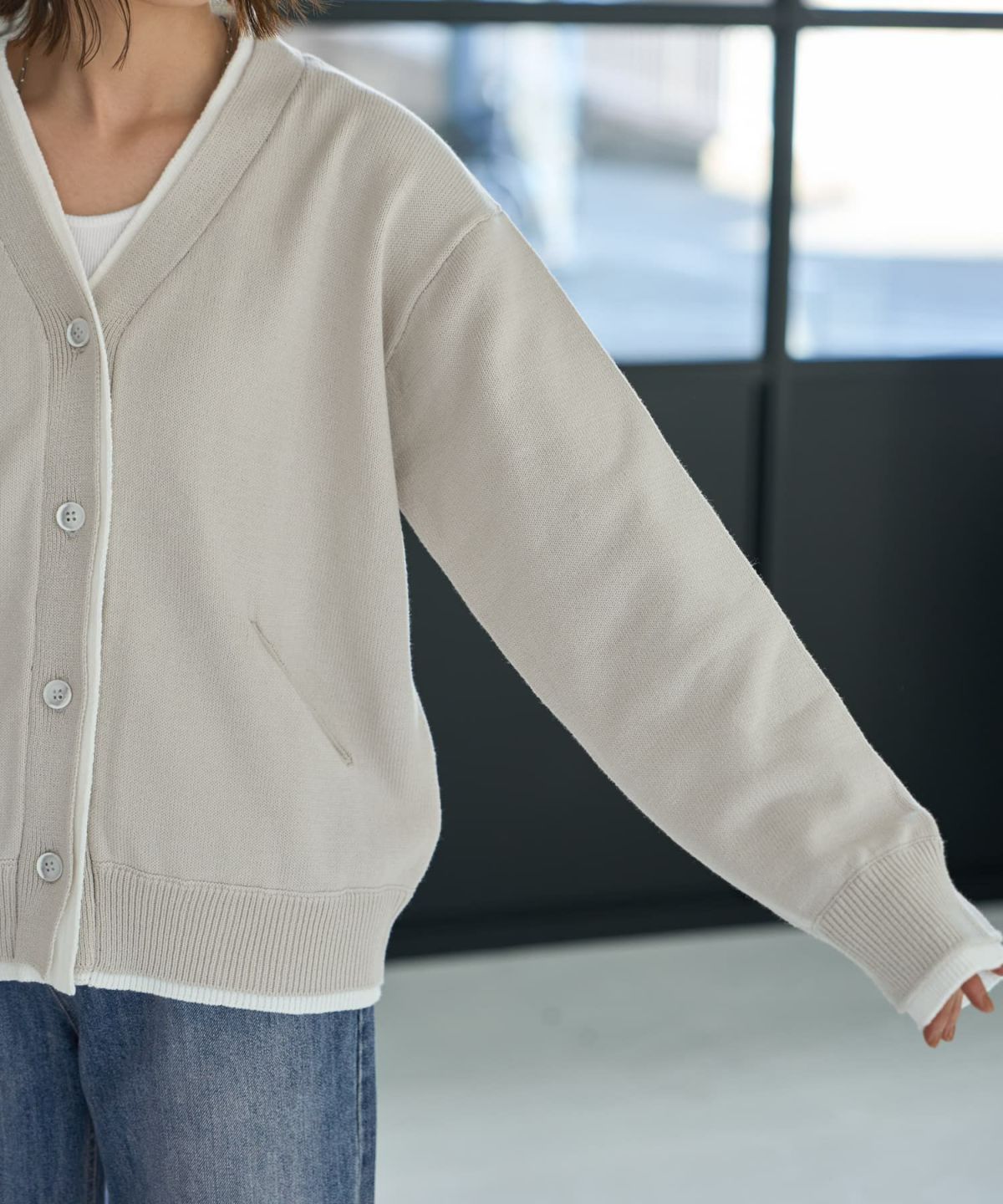 着用イメージ 167㎝　ブライトグレー