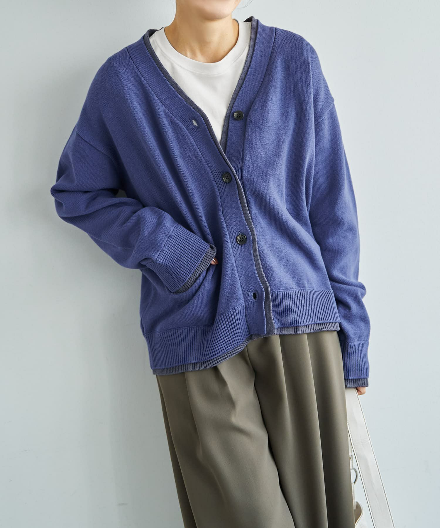 着用イメージ 166cm アイリスブルー