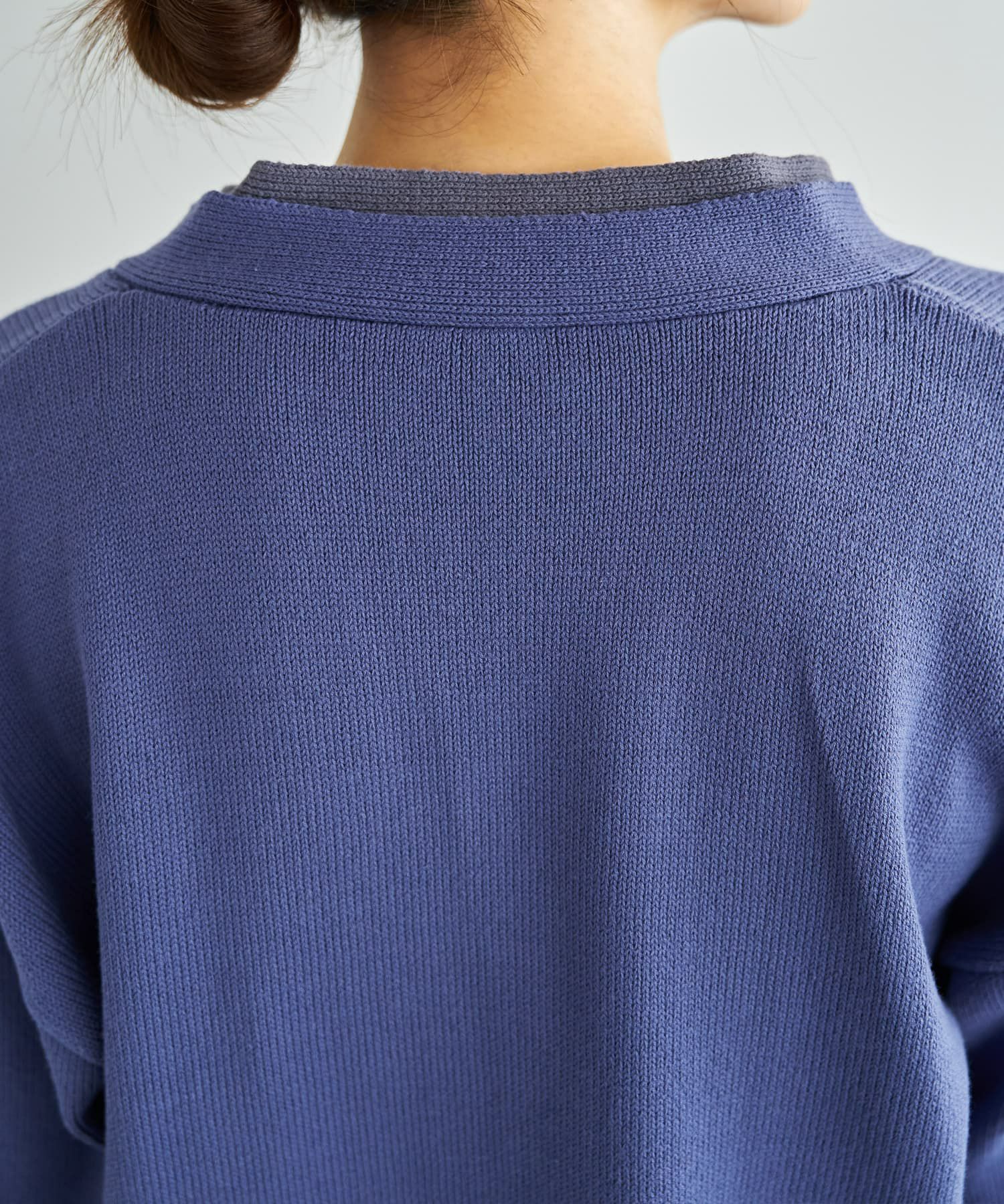 着用イメージ 166cm アイリスブルー