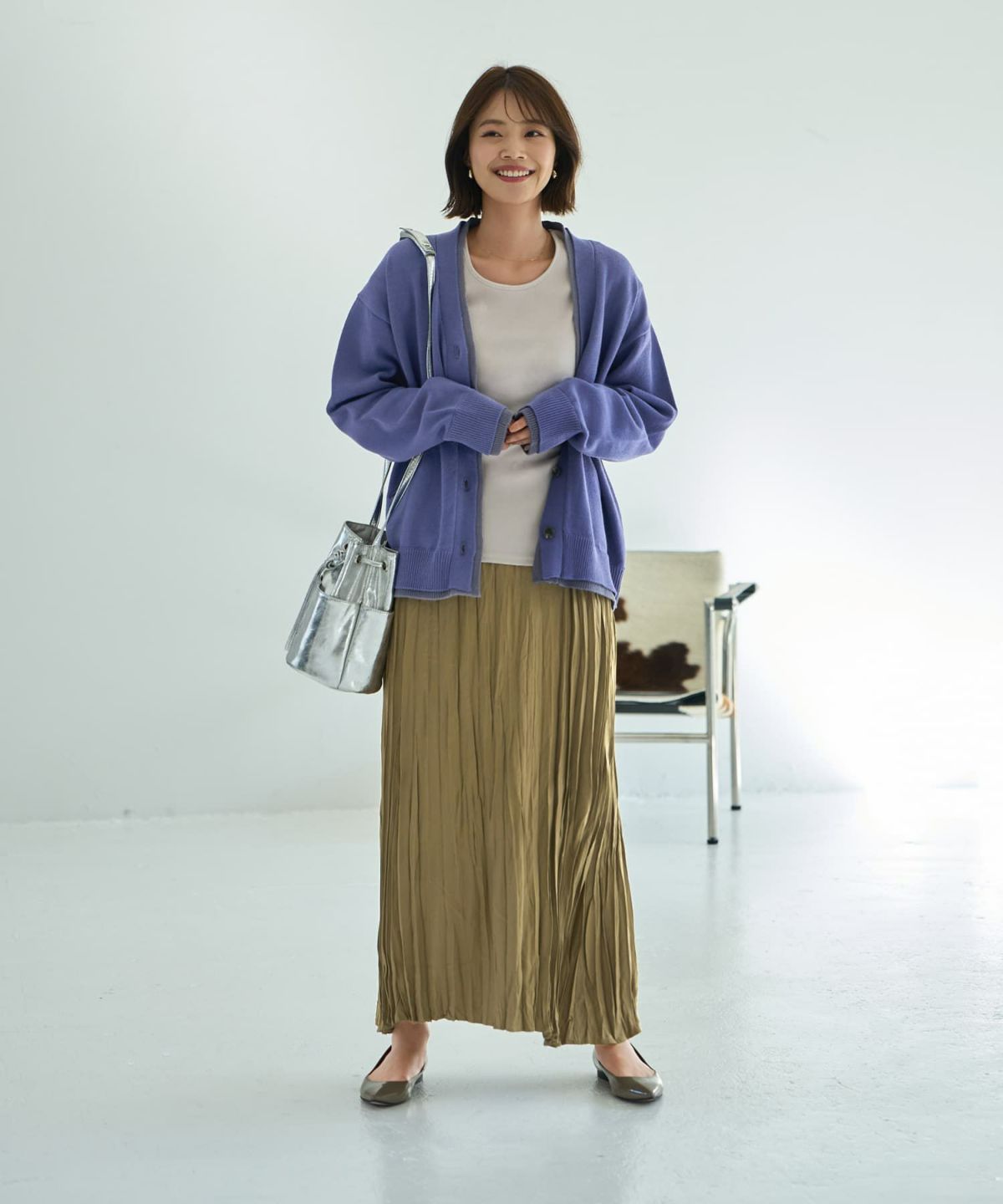 着用イメージ 167㎝　アイリスブルー