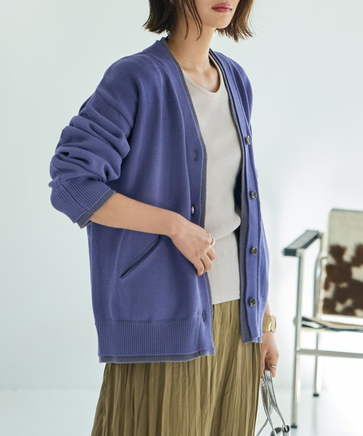 着用イメージ 167㎝　アイリスブルー