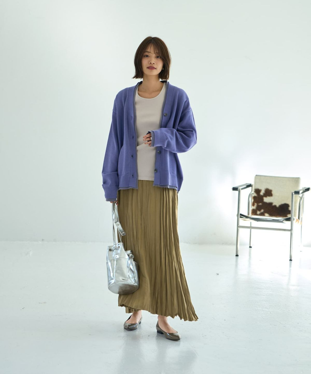 着用イメージ 167㎝　アイリスブルー