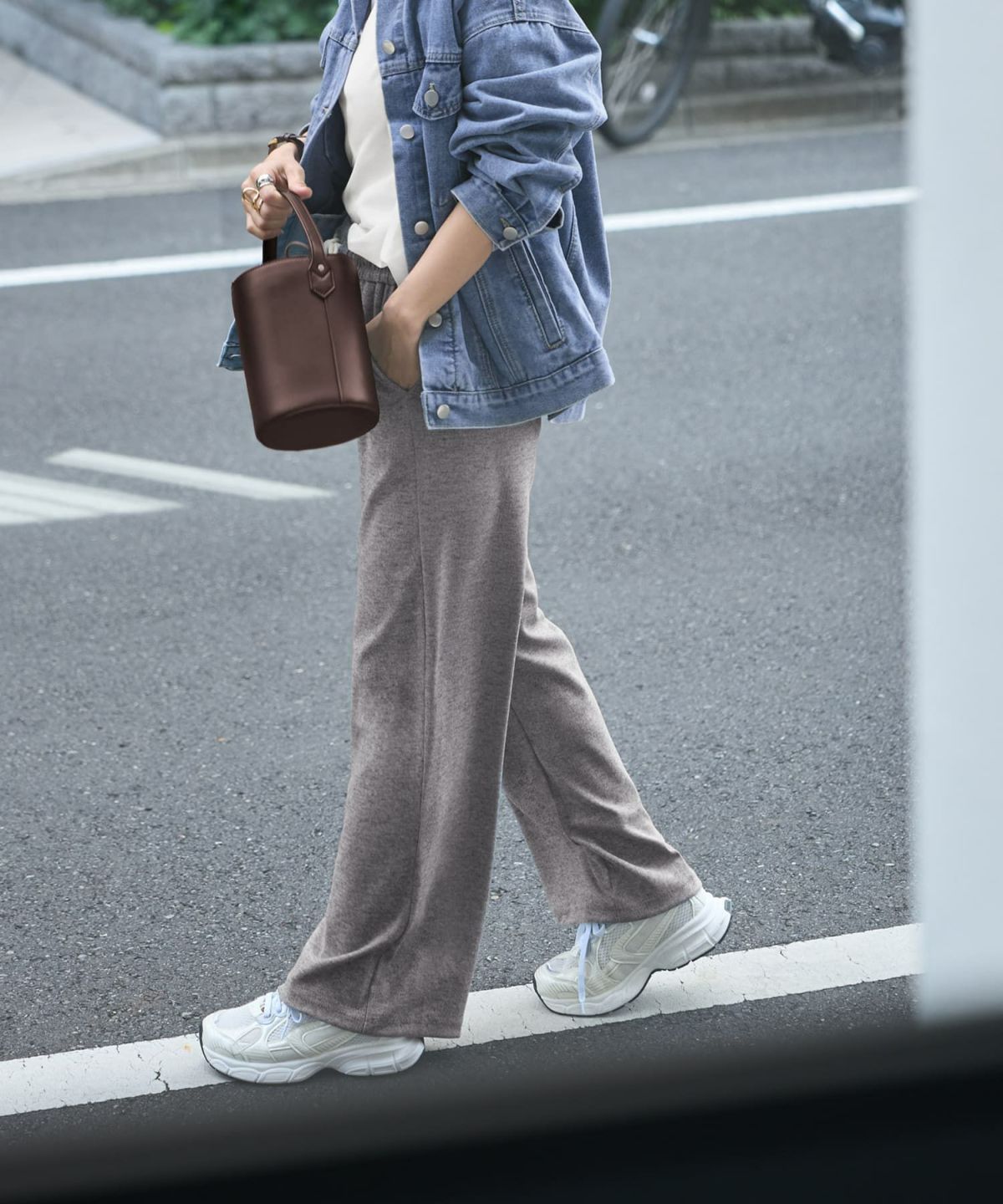 着用イメージ 167㎝　ライトグレー