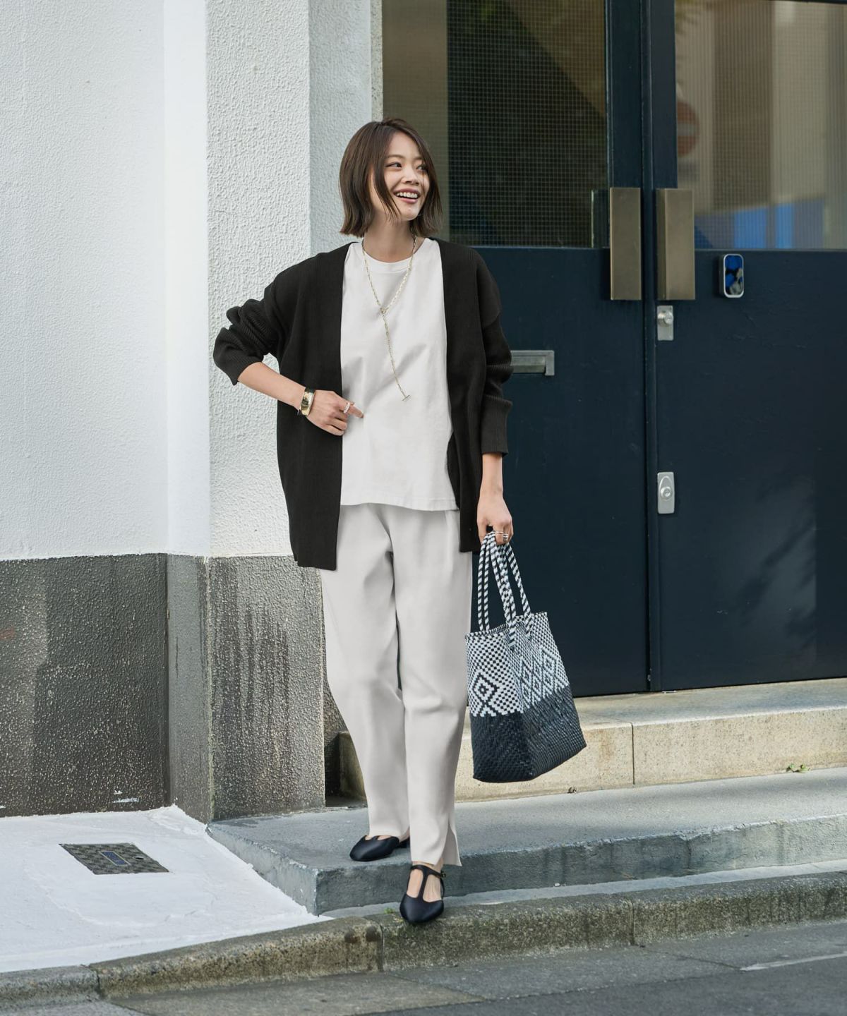 着用イメージ 167cm ブラック