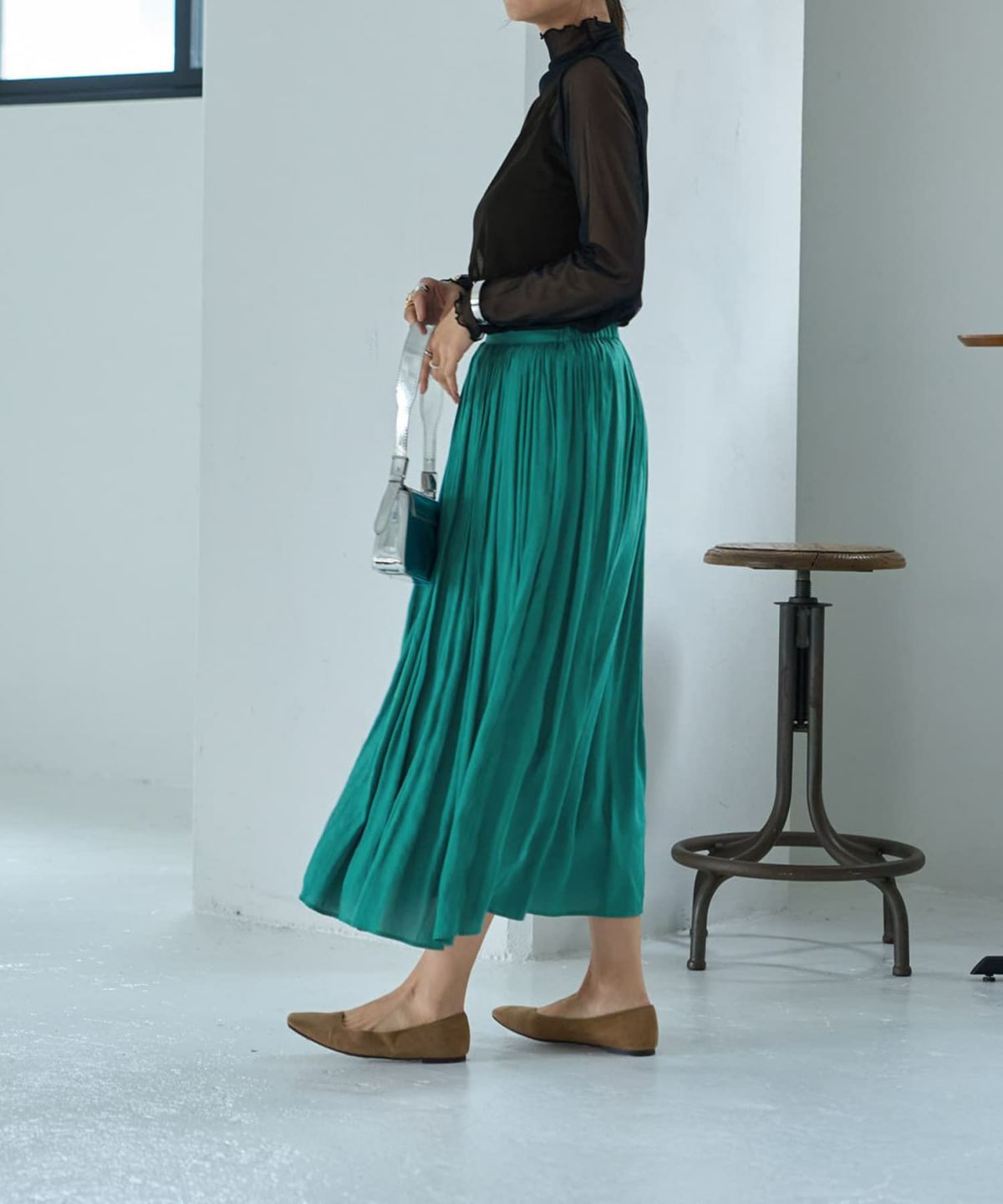 着用イメージ 167cm ブラック