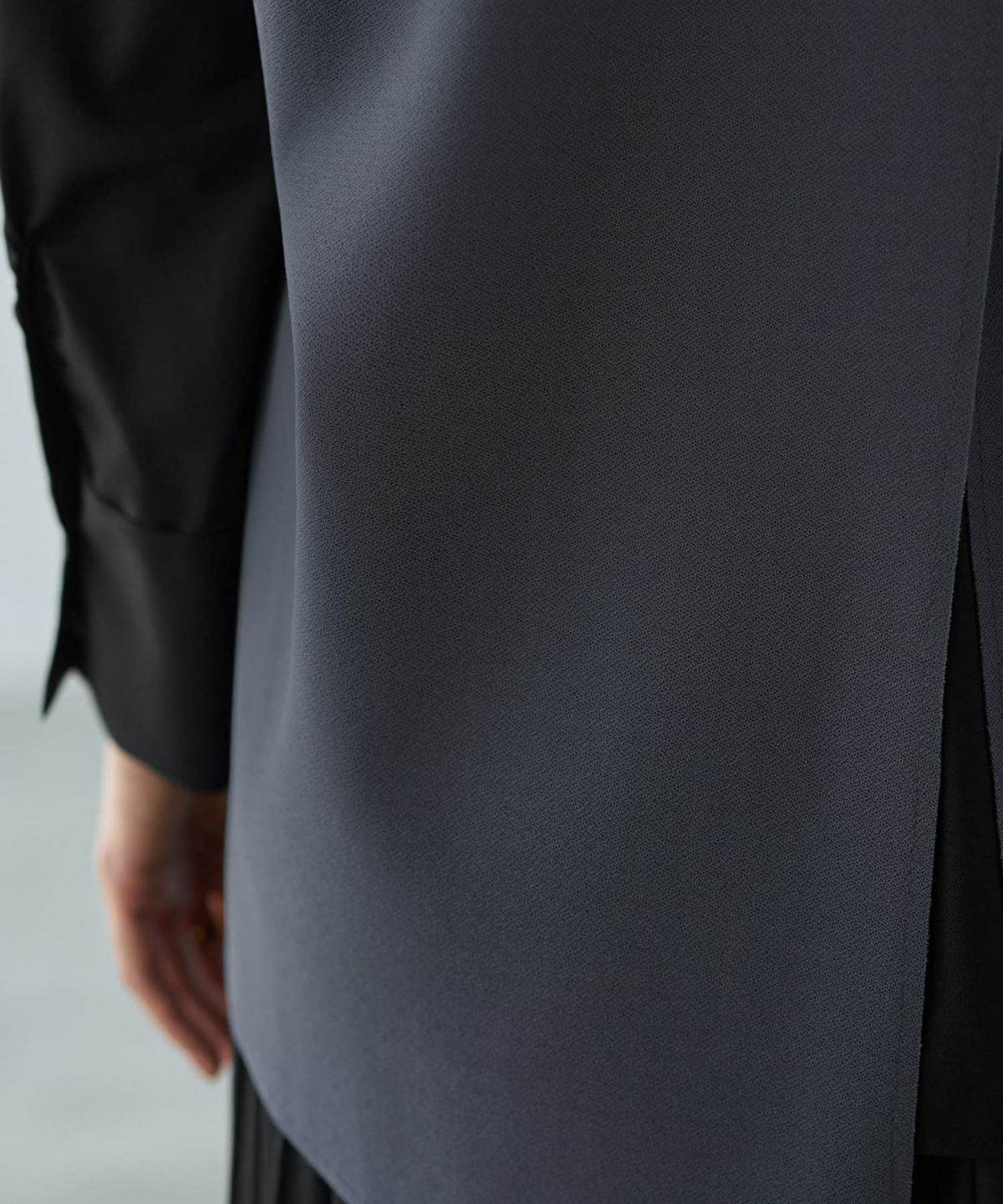 着用イメージ 166cm グレー