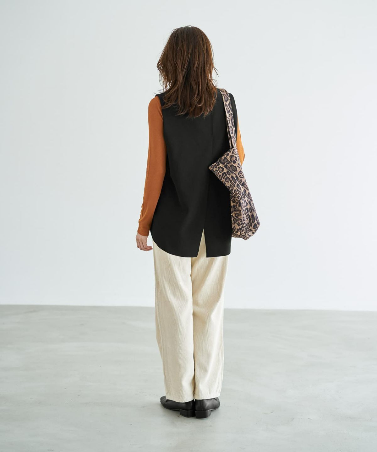 着用イメージ 166cm ブラック