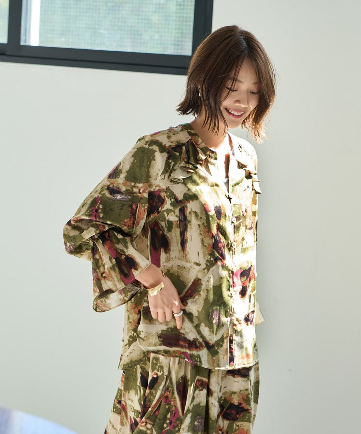 着用イメージ 167㎝　カーキミックス