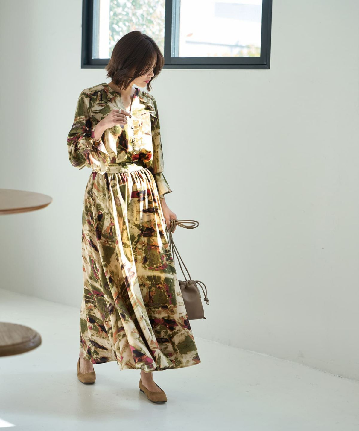 着用イメージ 167㎝　カーキミックス