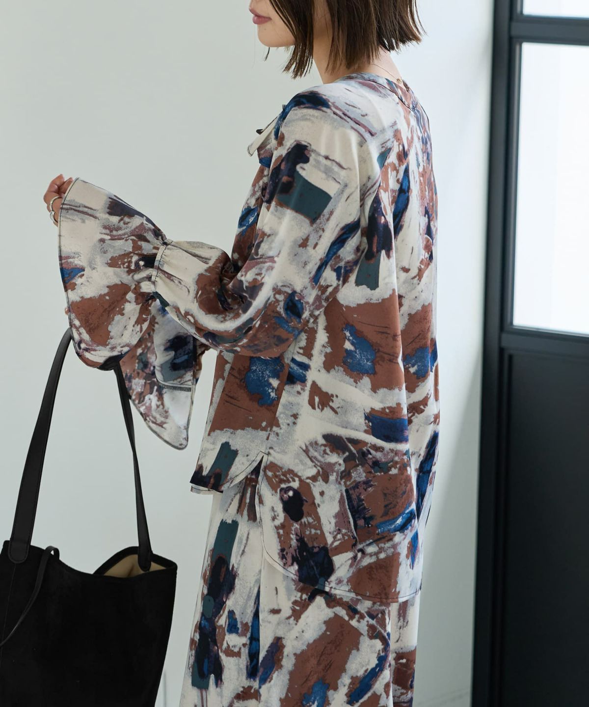 着用イメージ 167㎝　ブルーミックス