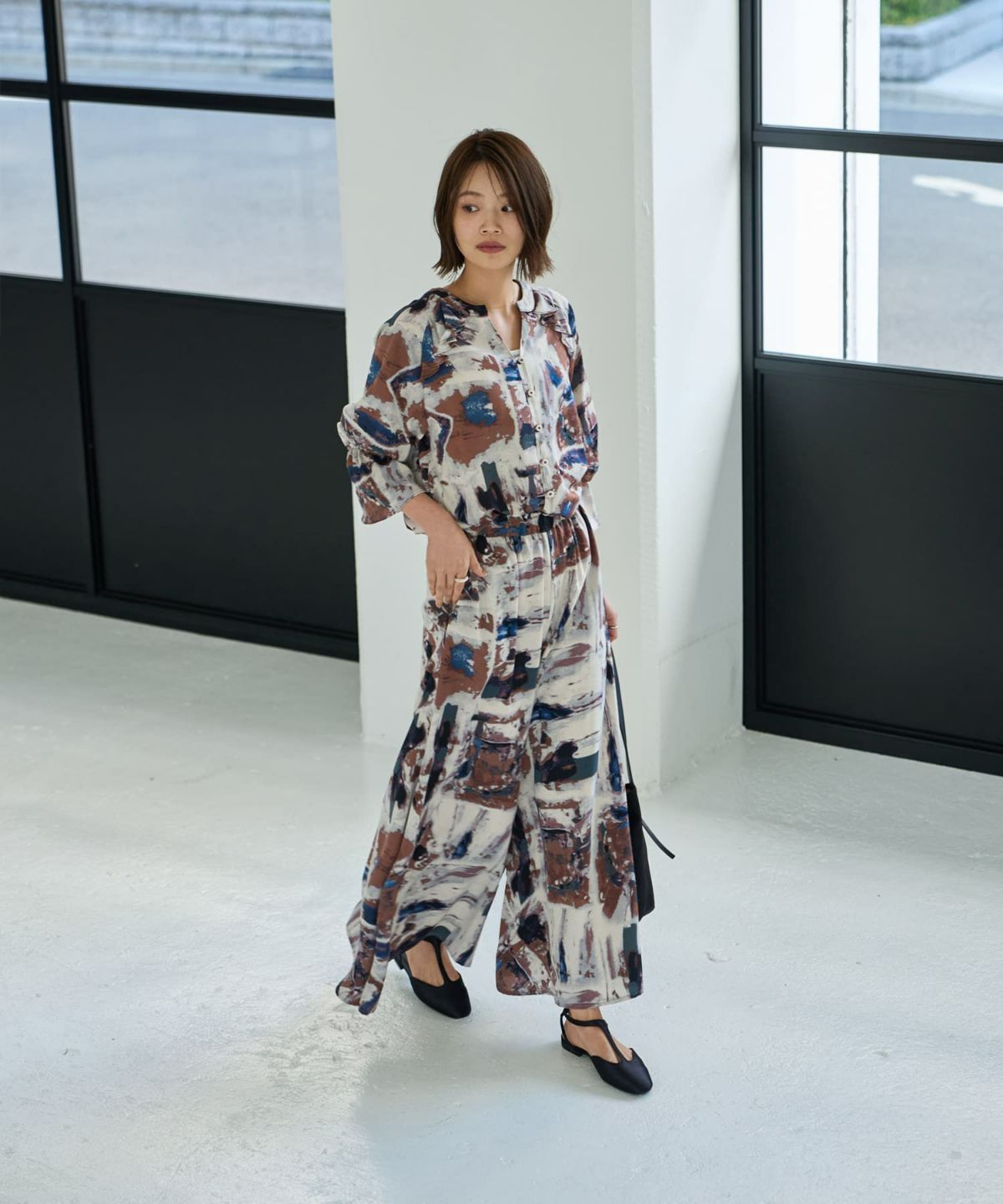 着用イメージ 167㎝　ブルーミックス