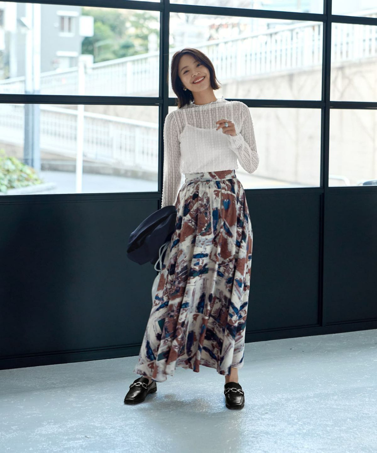 着用イメージ 167㎝　02サイズ　ブルーミックス