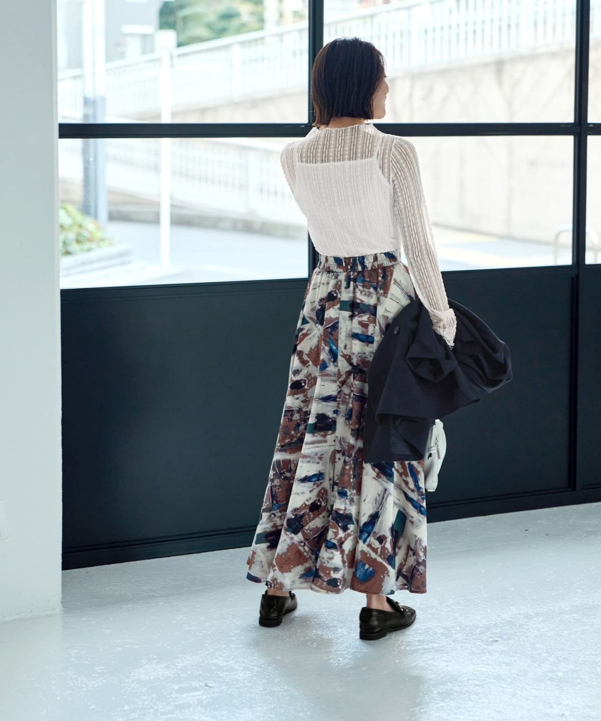 着用イメージ 167㎝　02サイズ　ブルーミックス