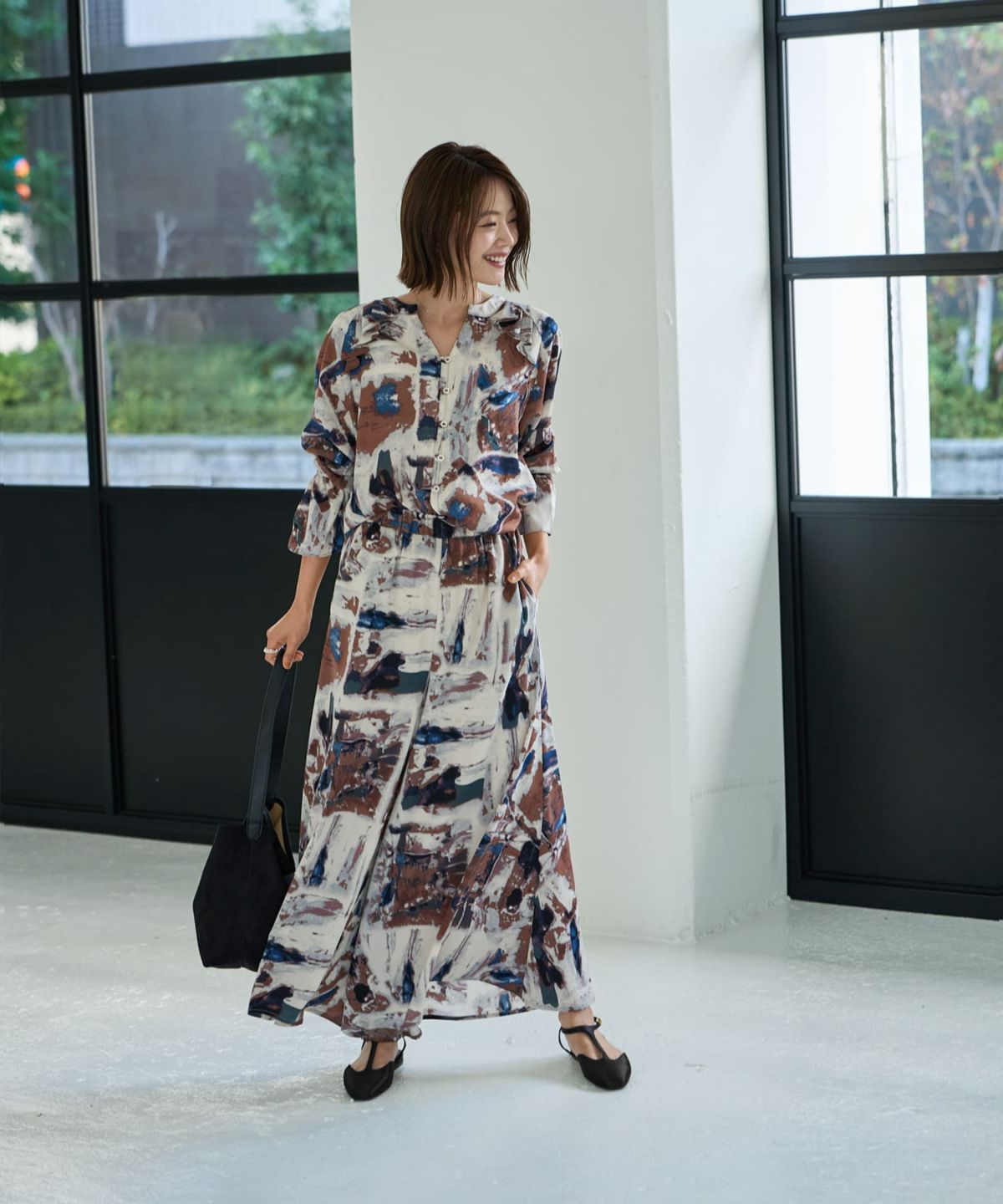 着用イメージ 167㎝　02サイズ　ブルーミックス