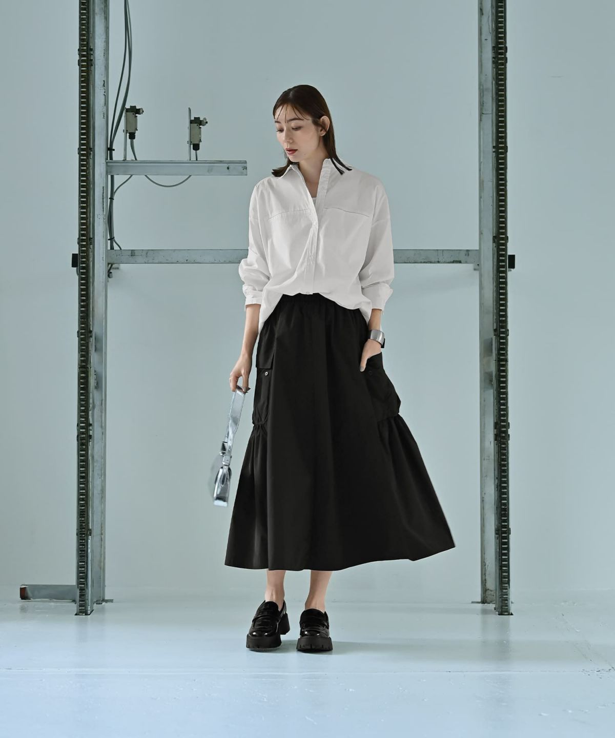 着用イメージ 170cm ブラック