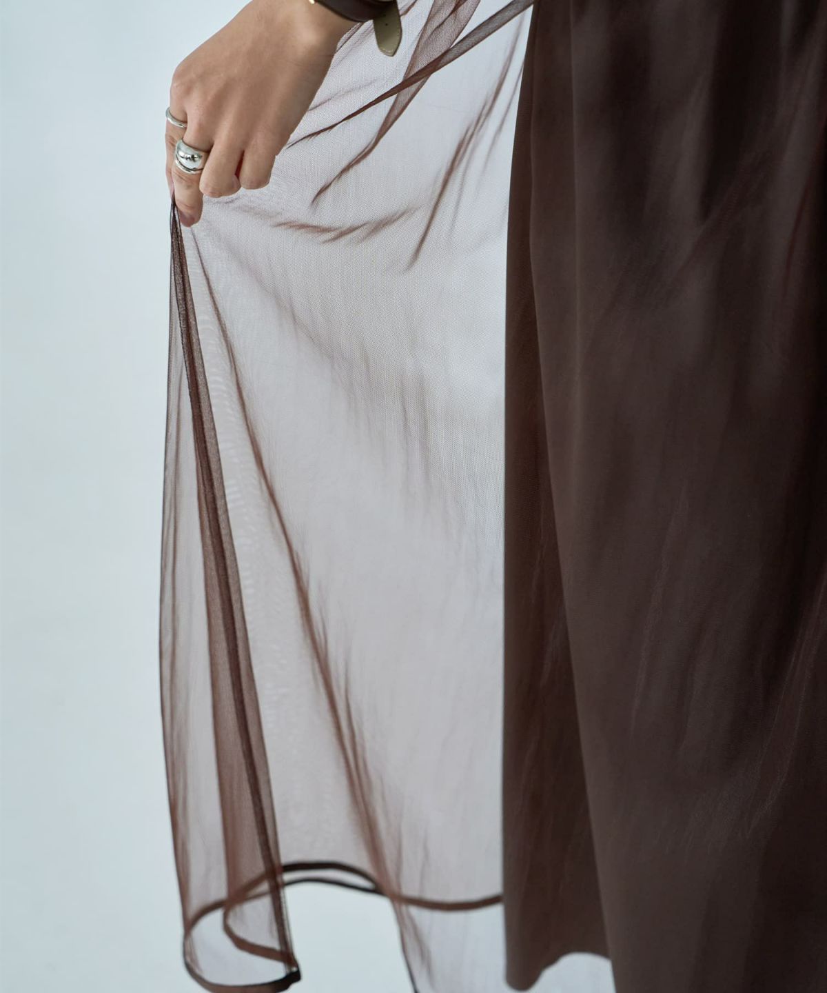 着用イメージ 167cm ブラウン