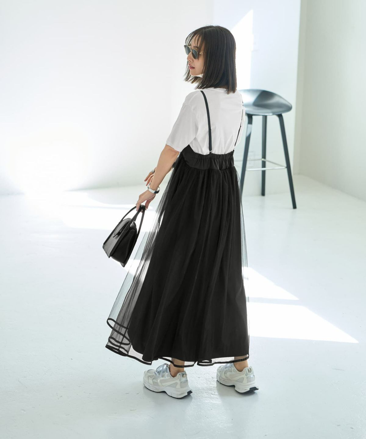 着用イメージ 167cm ブラック