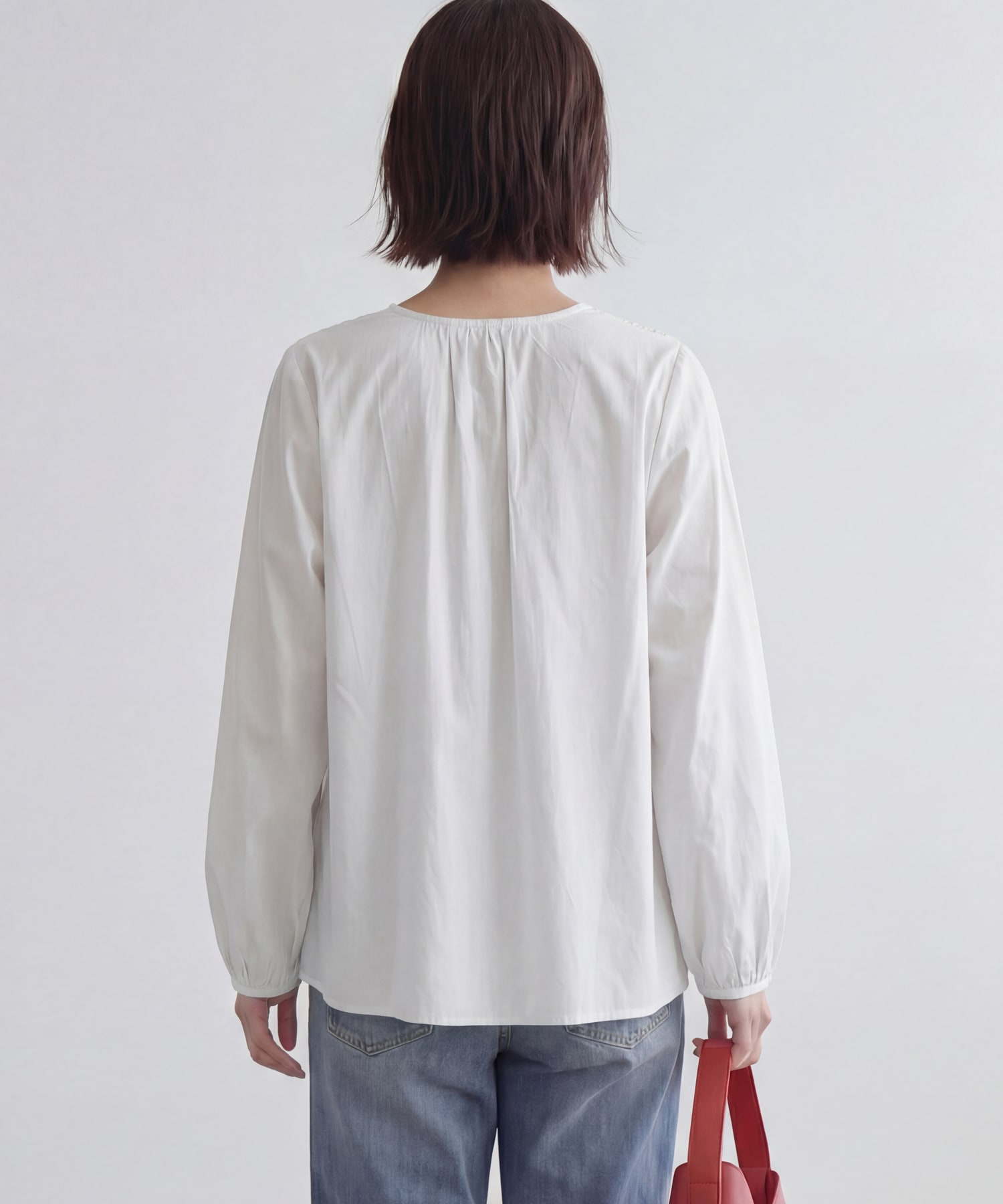 着用イメージ 167cm ホワイト