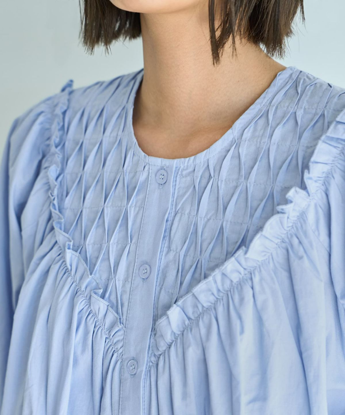 着用イメージ 167cm ライトブルー