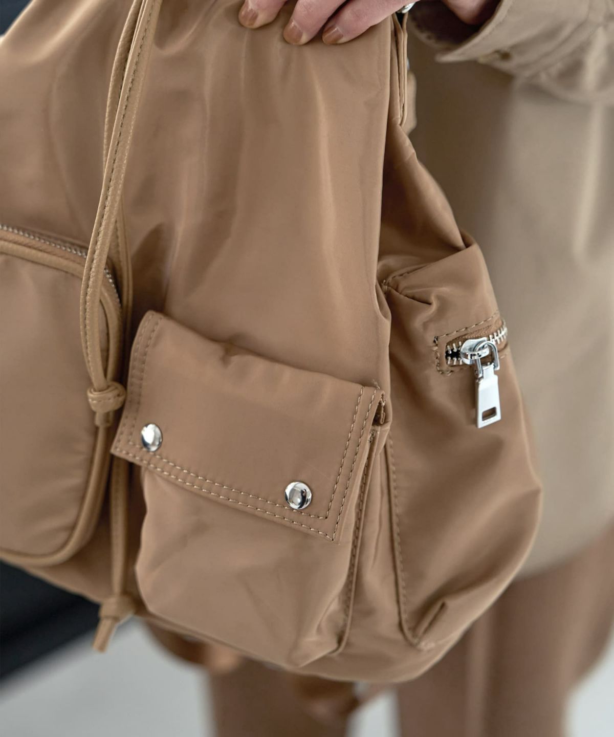 着用イメージ 167㎝　キャラメル