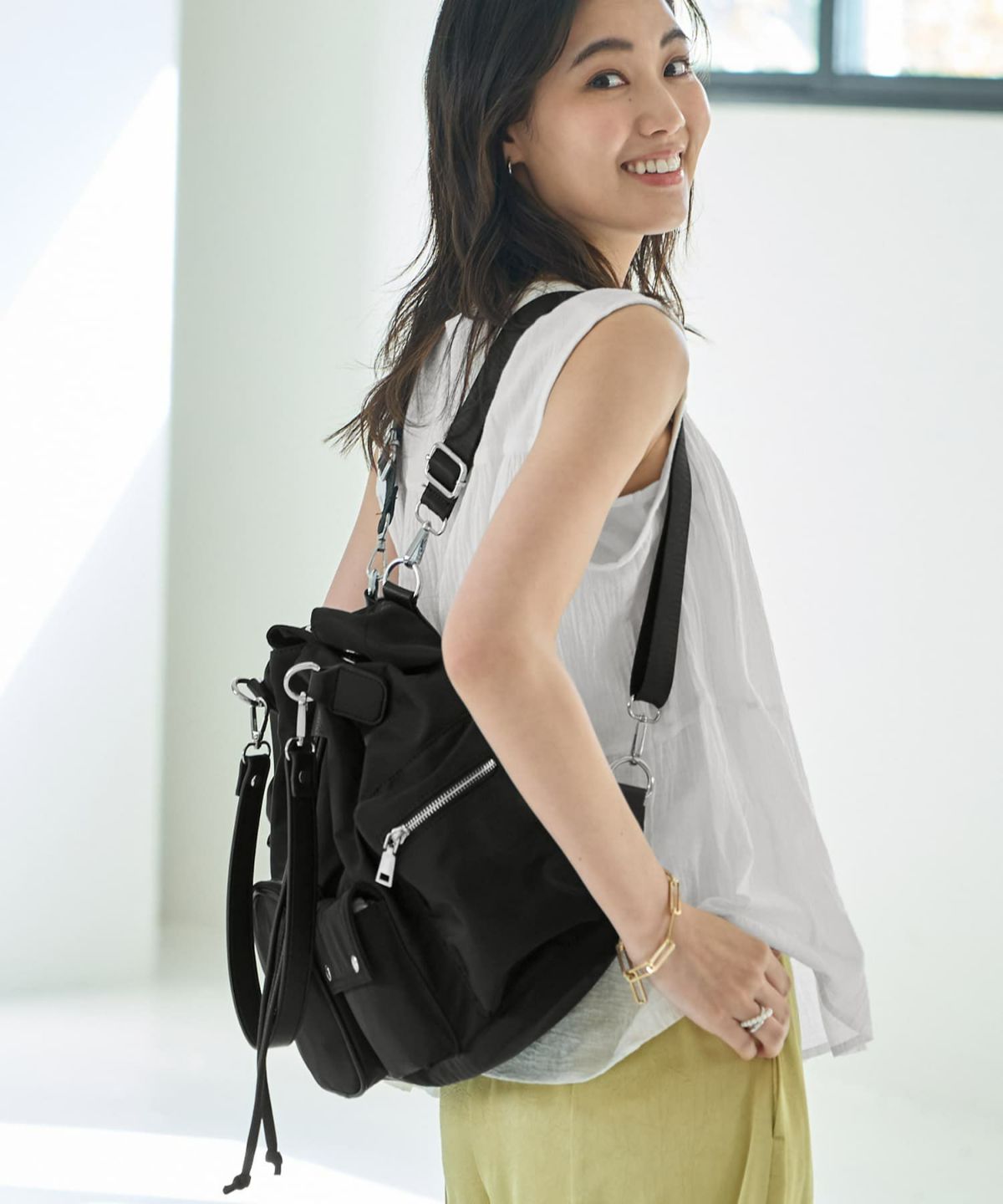 着用イメージ 166㎝　ブラック