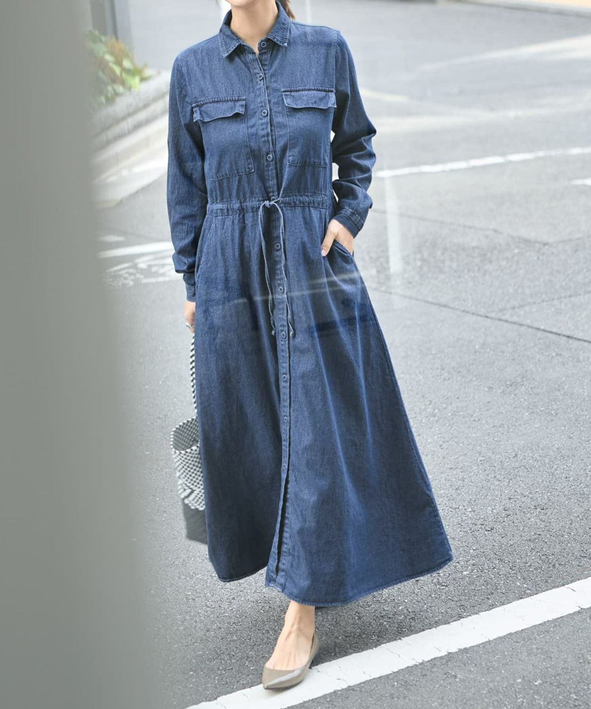 着用イメージ 167㎝　S-Mサイズ　ブルー