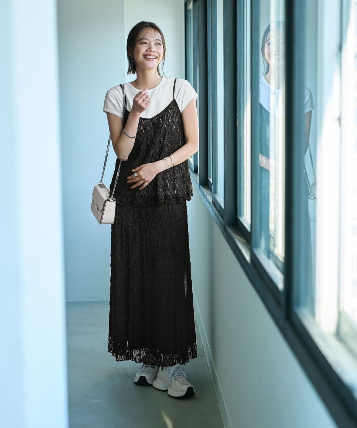 着用イメージ 167cm ブラック