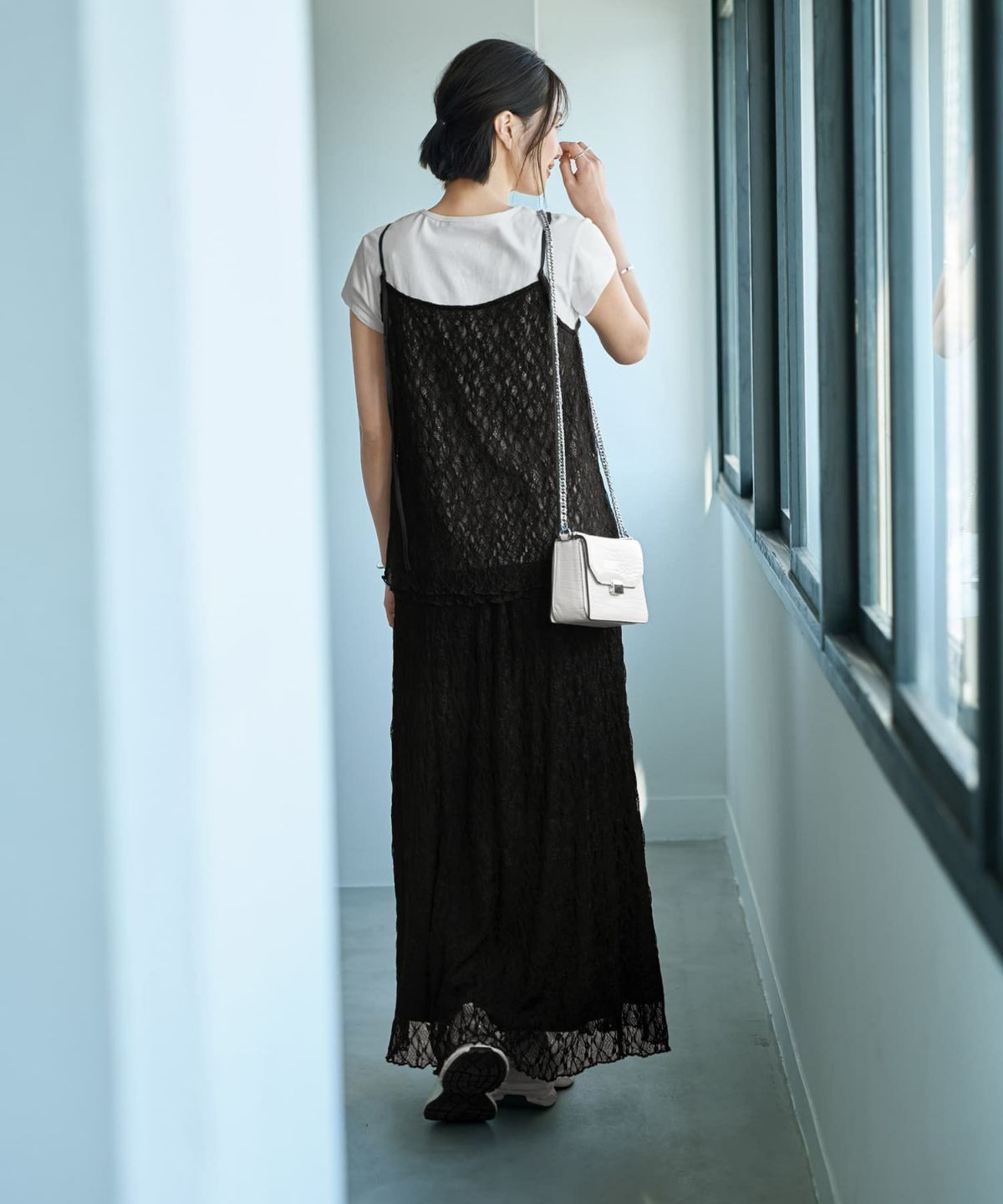 着用イメージ 167cm ブラック