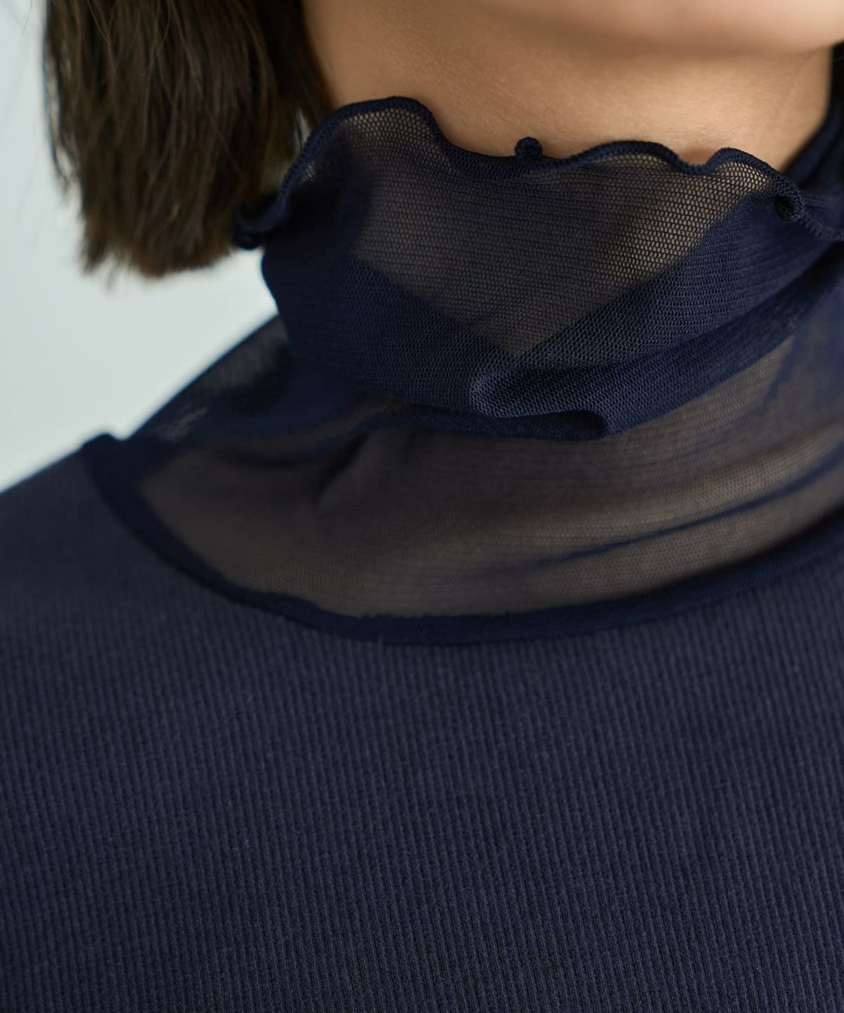 着用イメージ 167cm ネイビー