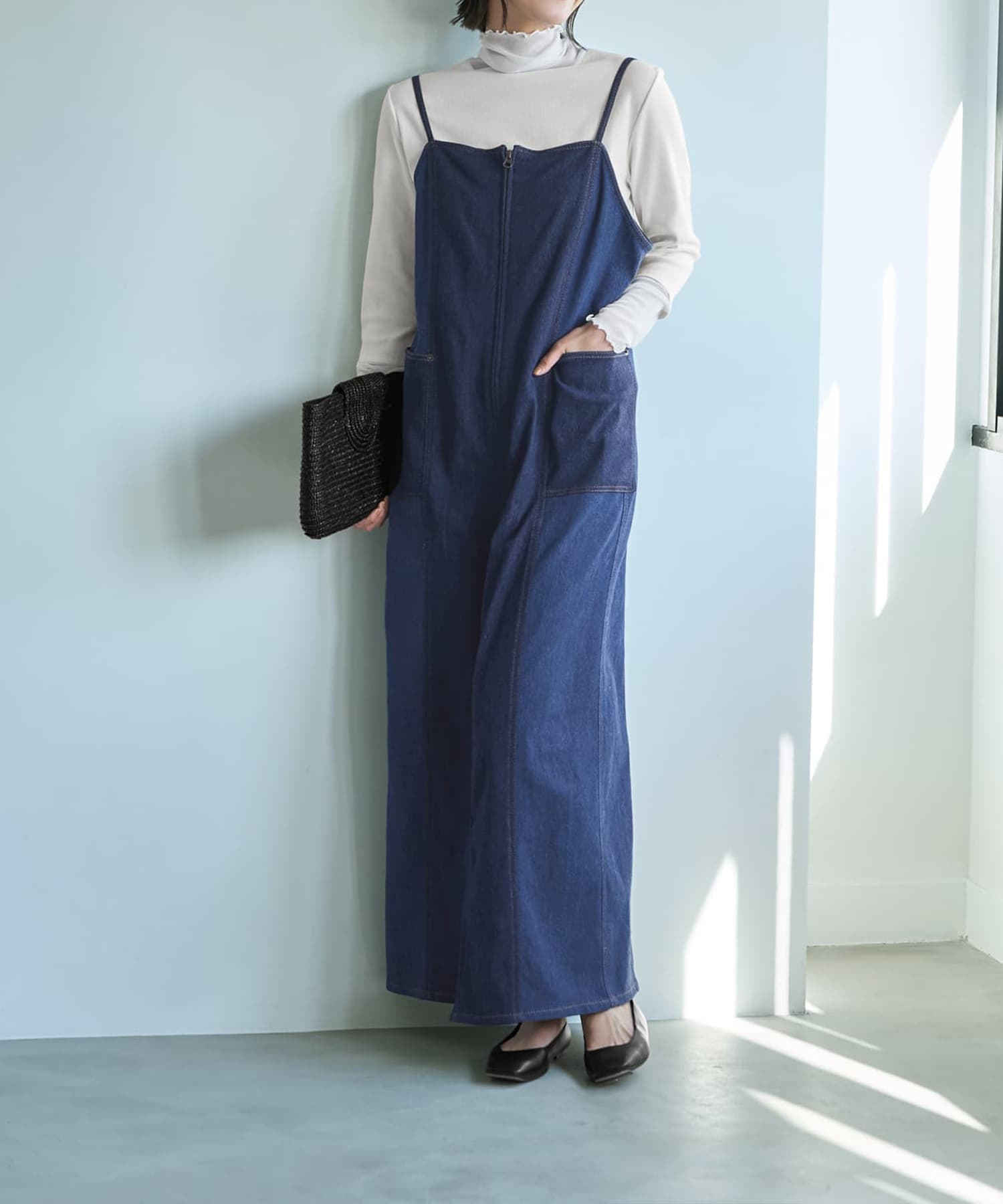 着用イメージ 167cm ダークグレージュ