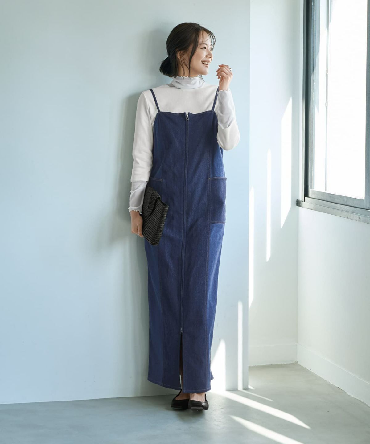 着用イメージ 167cm ホワイト