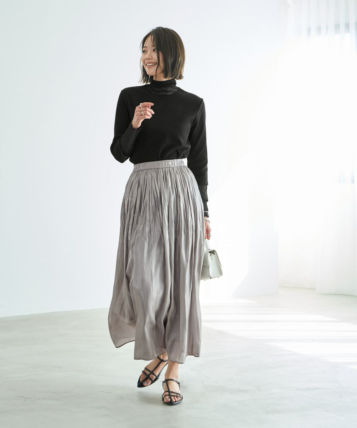 着用イメージ 167cm ブラック