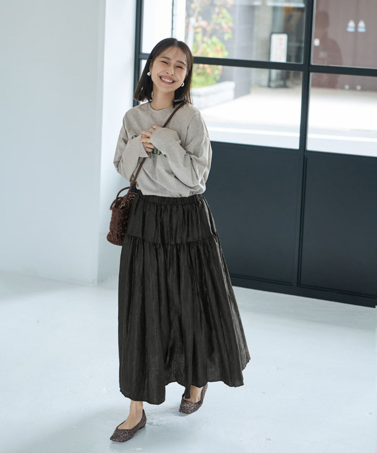 着用イメージ 167cm ブラック