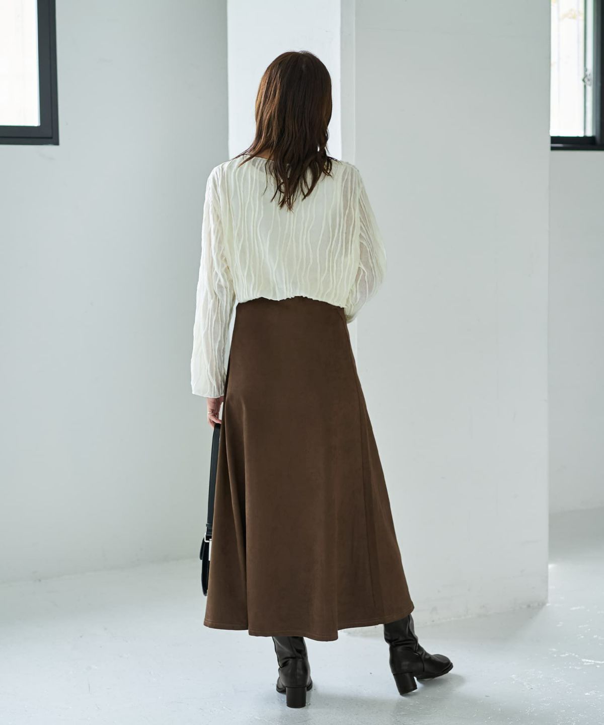 着用イメージ 166cm クリーム