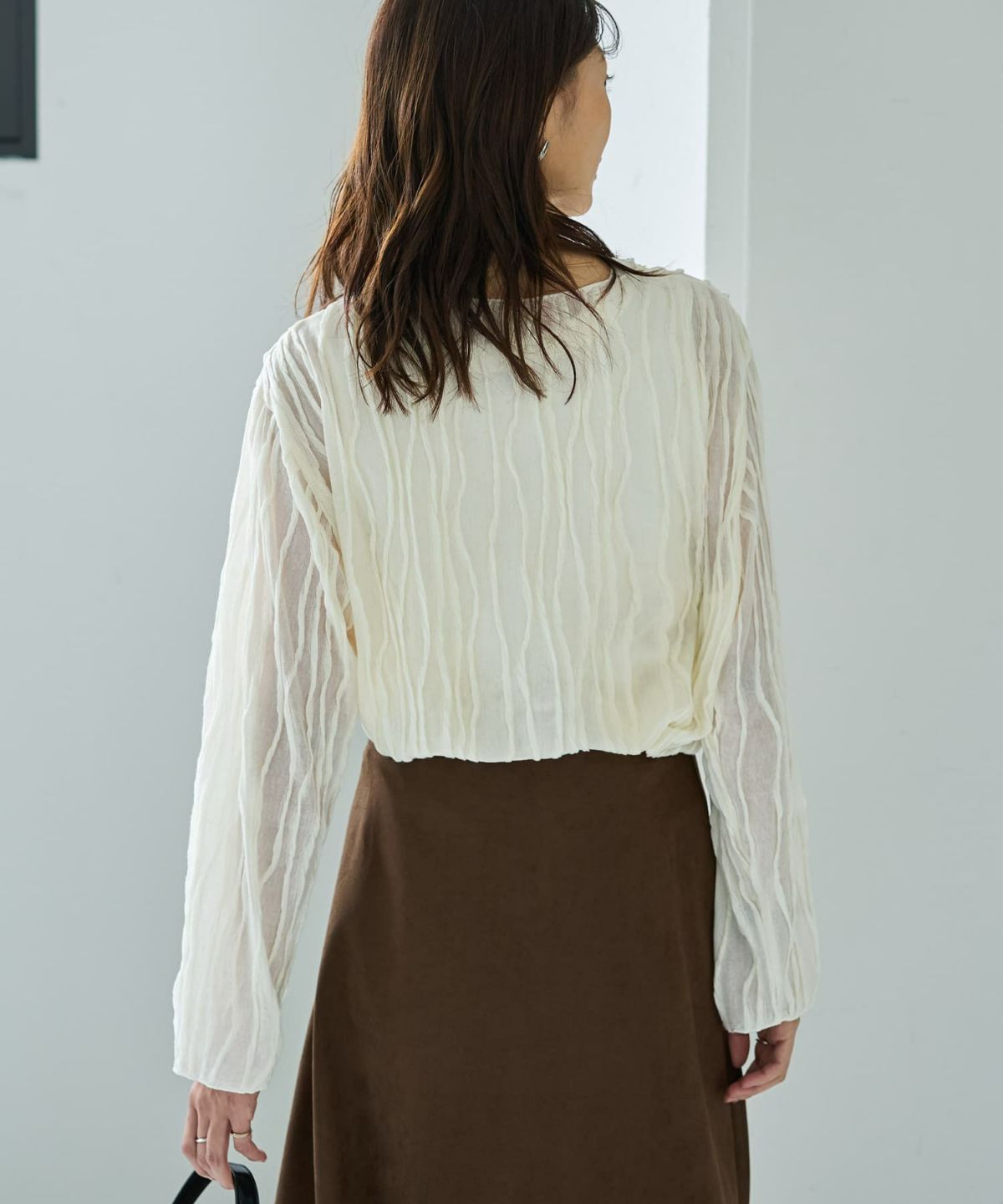 着用イメージ 166cm クリーム