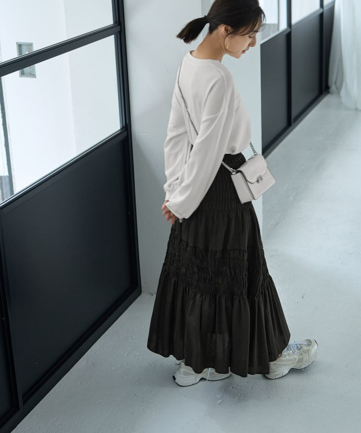 着用イメージ 167cm ブラック