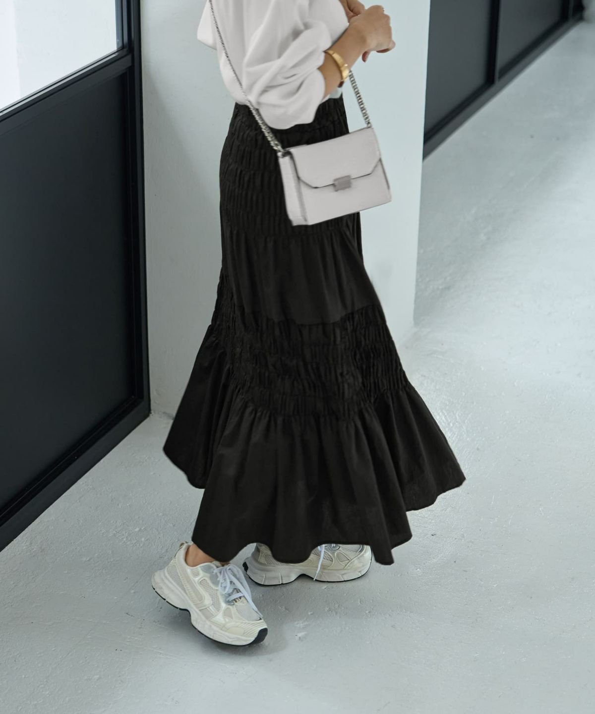 着用イメージ 167cm ブラック