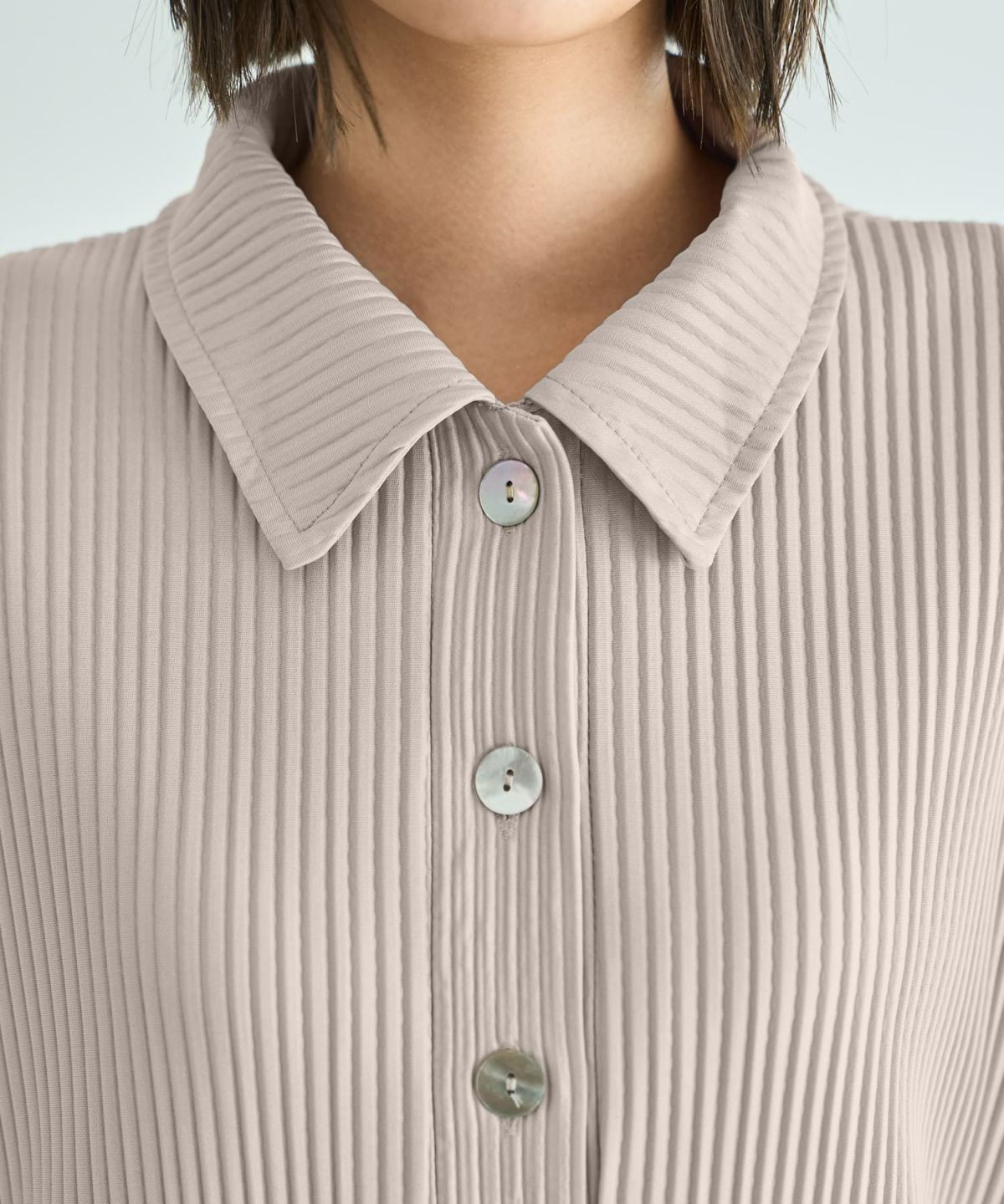 着用イメージ 167cm グレージュ