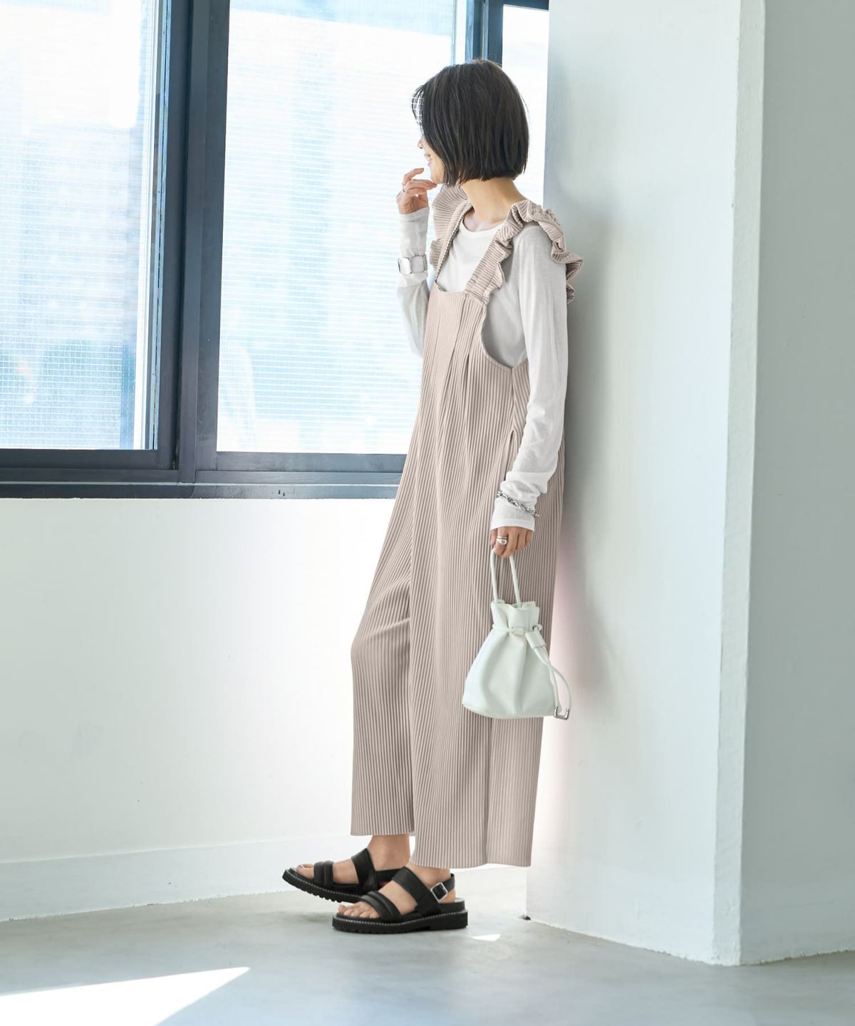 着用イメージ 167㎝　02サイズ　グレージュ