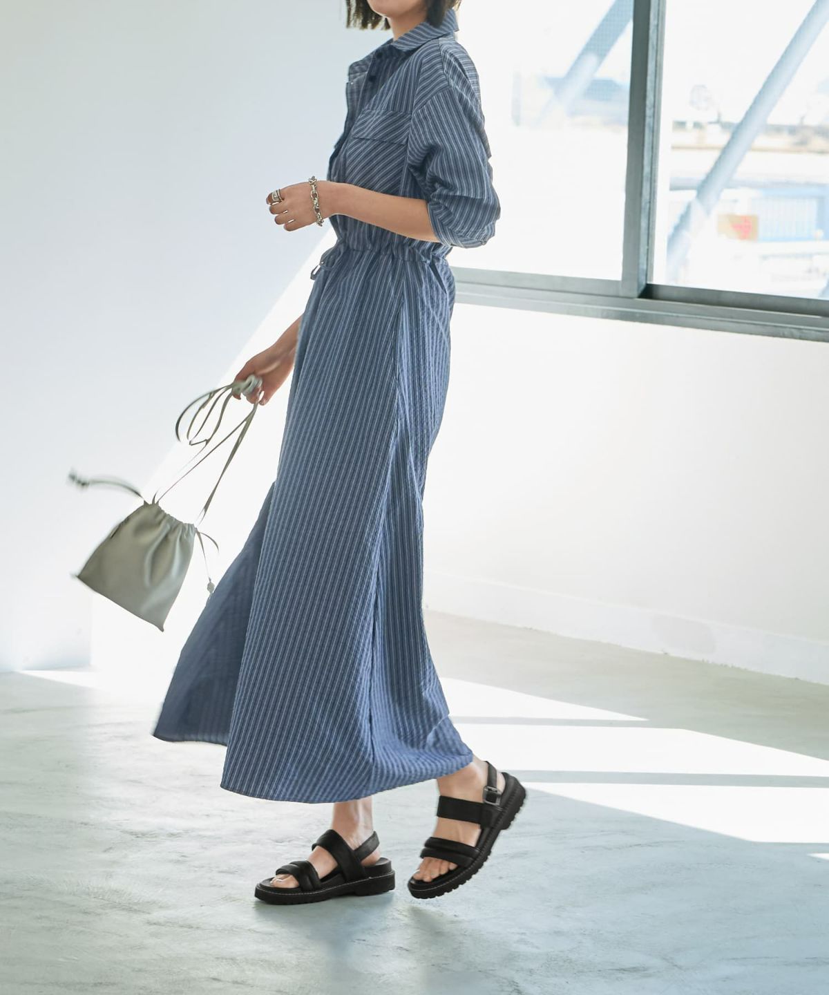 着用イメージ 167cm ０２サイズ ブルー