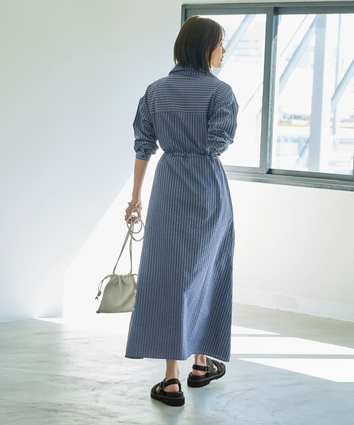 着用イメージ 167cm ０２サイズ ブルー