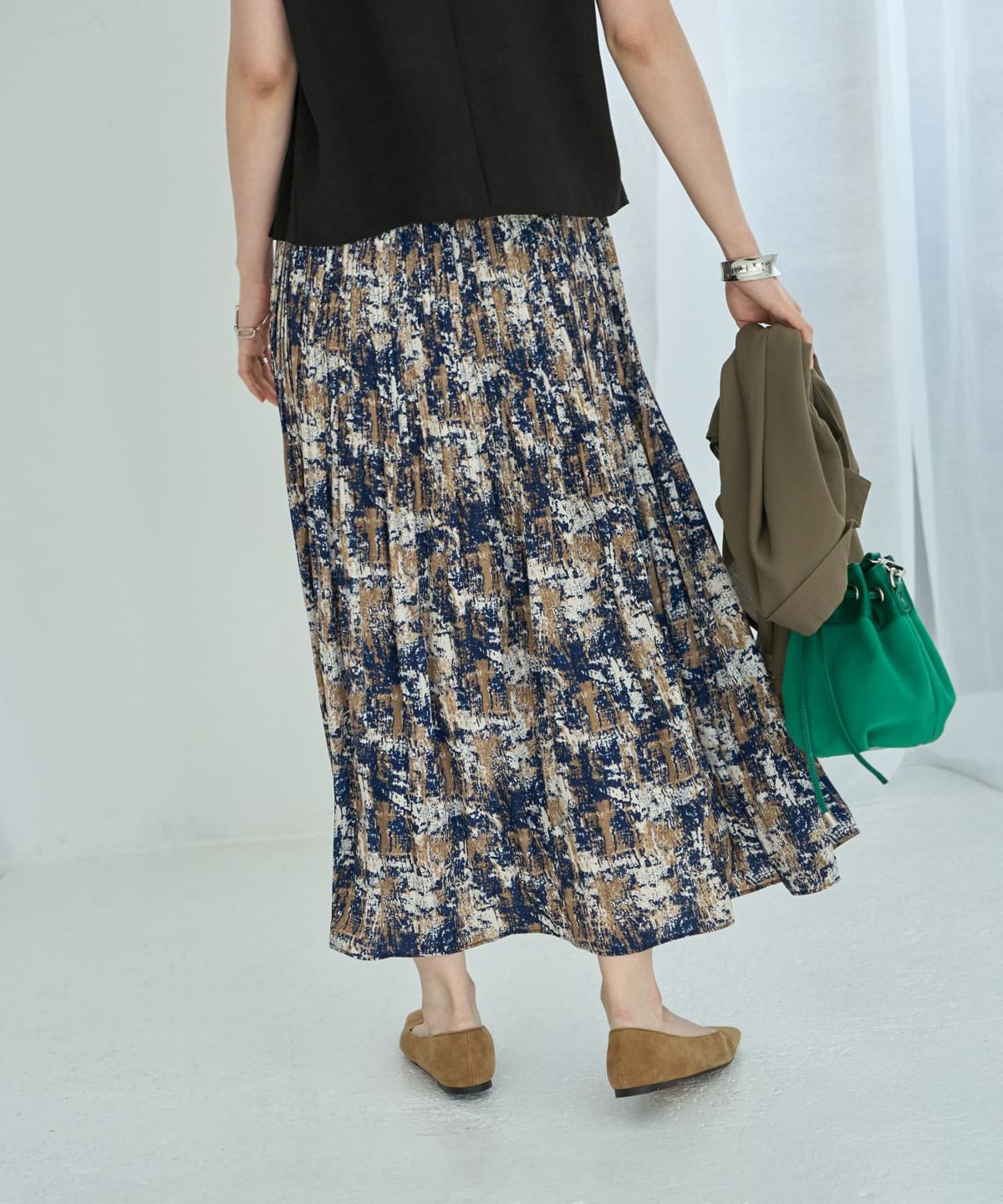 着用イメージ 166cm ネイビーミックス