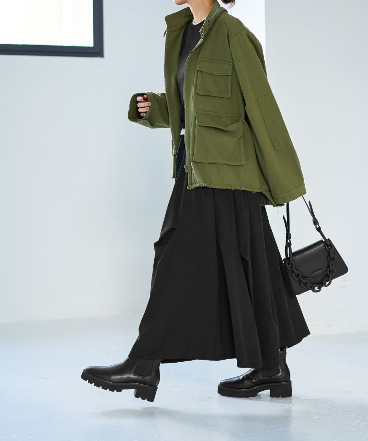 着用イメージ 166㎝　マッチャ