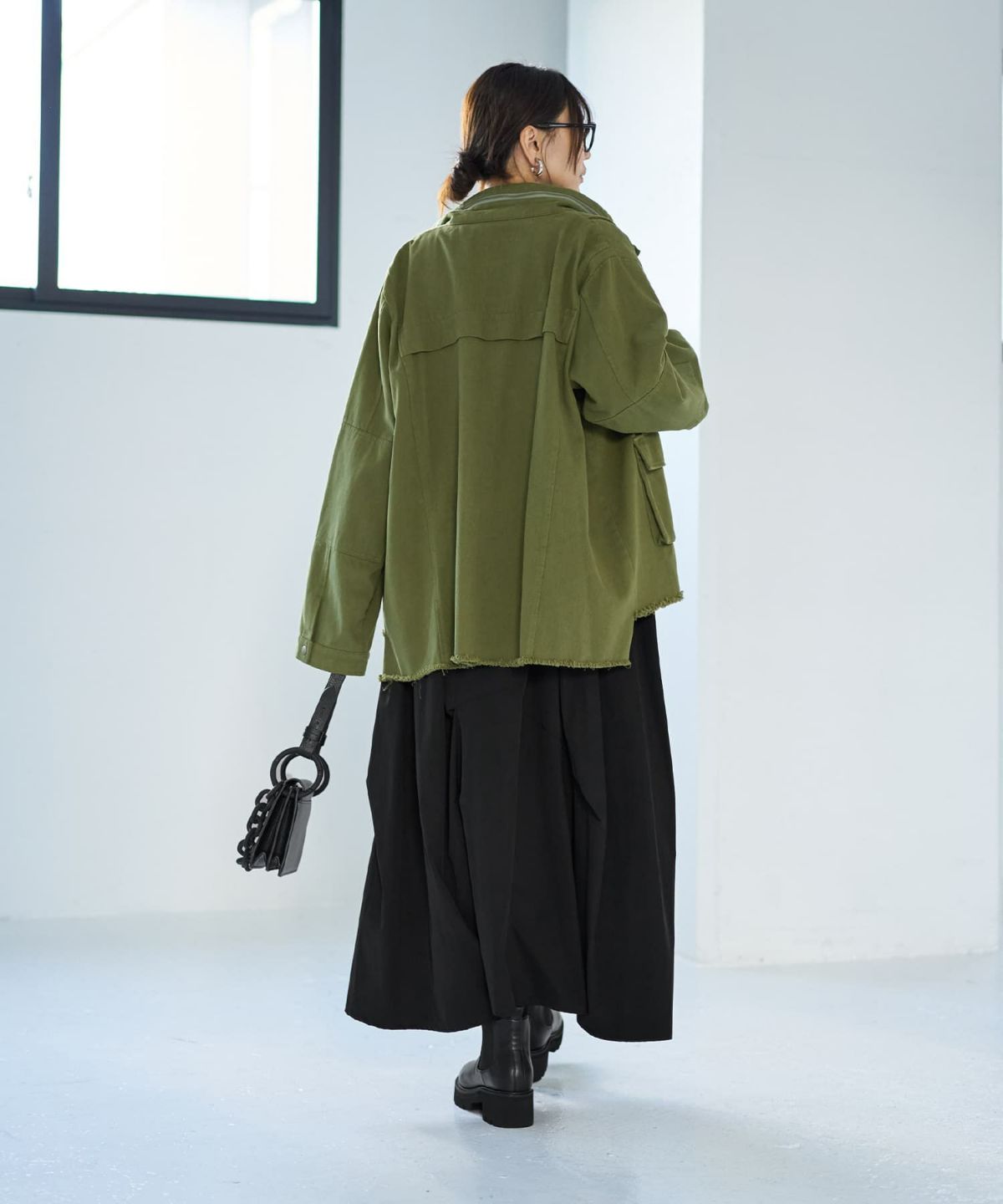 着用イメージ 166㎝　マッチャ